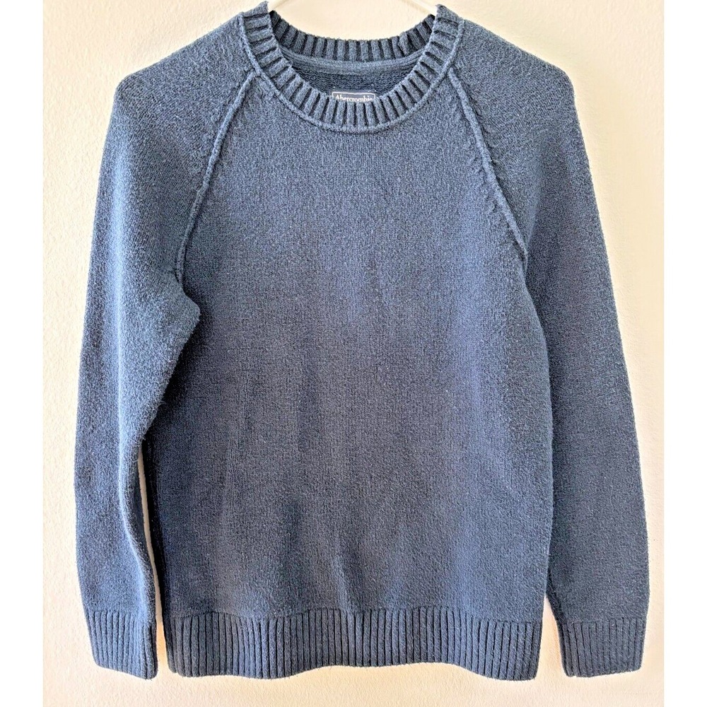 Abercrombie & Fitch Sweater Womens XS Blue Fisherman Nautical Chunky Classic‎